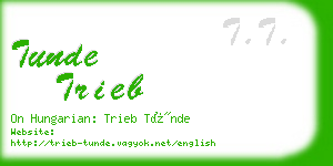 tunde trieb business card